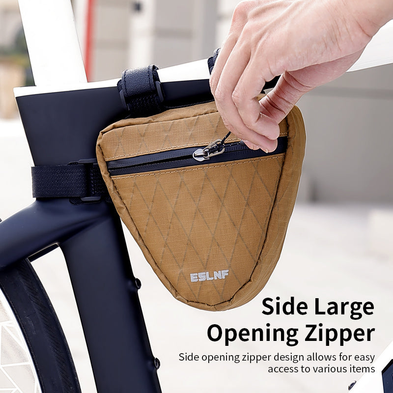 ESLNF Bike Triangle Frame Pack Small Compact Storage Tool Bag for Road Mountain Bike Bike Storage Triangle Bag