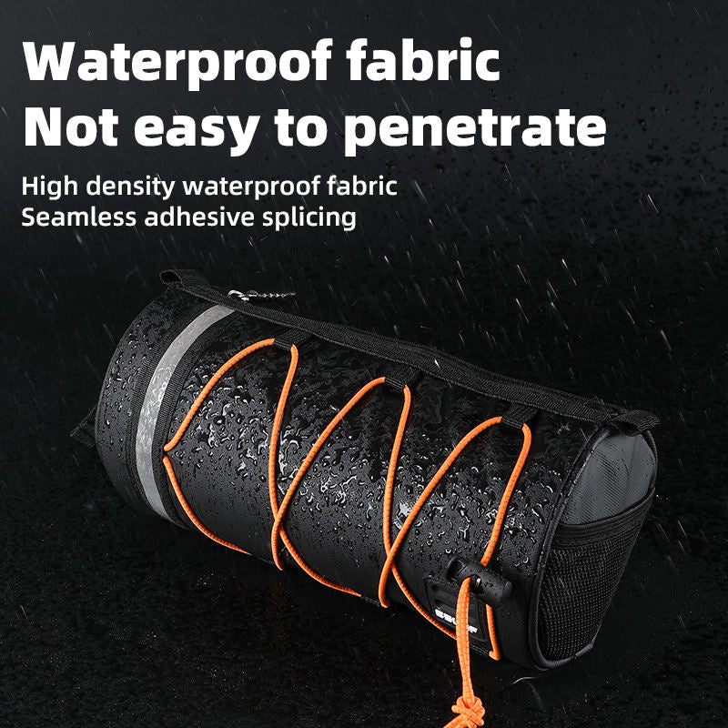 ESLNF Bicycle Front Tube Bag Rainproof Large Capacity Handlebar Bag Portable Shoulder Bag Multifunctional Reflection Bike Bag