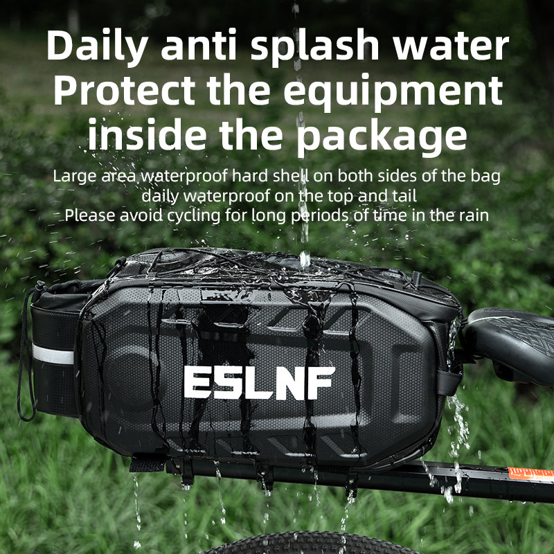 ESLNF 17L Bike Bag Bikcycle Riding After Carrying Bag Hard Shell EVA Waterproof Large Capacity