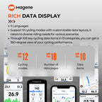 Magene GPS Bike Computer C606 Navigation Speedometer Cycling Digital Stopwatch Odometer Trainer Bicycle Light WiFi Bluetooth Ant