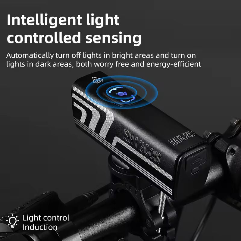 ESLNF 1200 Lumens Bike Headlight ，Highlight Aluminum Alloy Bicycle Front Light