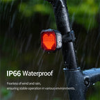 GIYO Bicycle Brake Sennsing Expression Rear Light，  Intelligent Taillight Use APP To Built Pattern