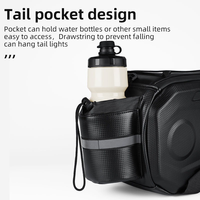 ESLNF 17L Bike Bag Bikcycle Riding After Carrying Bag Hard Shell EVA Waterproof Large Capacity