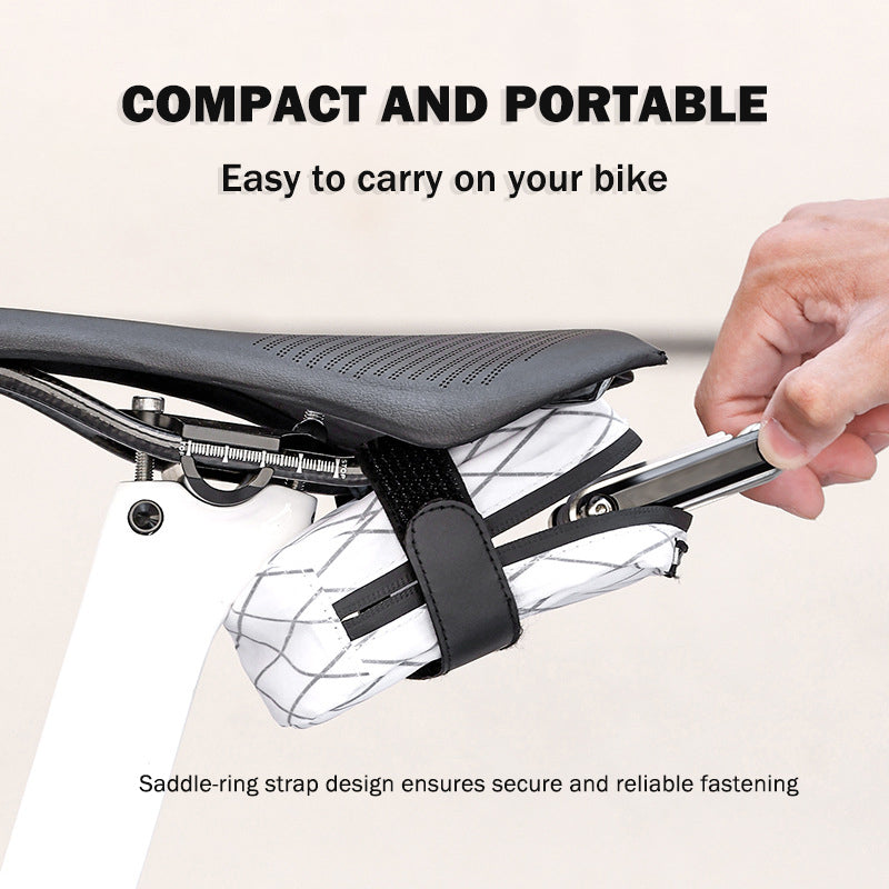 ESLNF Waterproof Road Bicycle Saddle Bag Portable Mini MTB Rear Bag Reflective Cycling Storage Bag