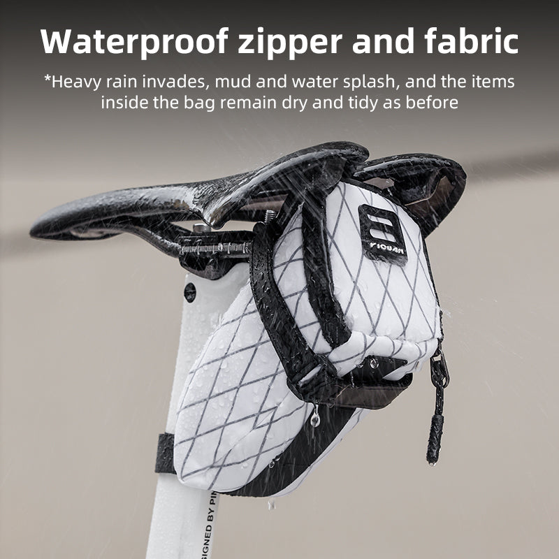 ESLNF Bicycle Saddle Bag Reflective Design Bicycle Seat Bag Waterproof Dustproof Bike Saddle Rear Tail Bag