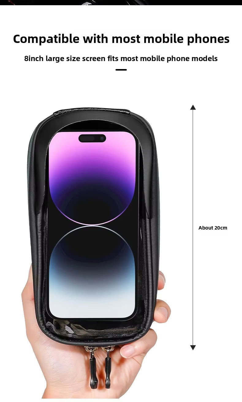 ESLNF Bicycle Storage Bag EVA Hard Shell Waterproof Handlebar Bag MTB Bag Mobile Phone Bag Bicycle Bag Riding Equipment