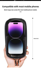 ESLNF Bicycle Storage Bag EVA Hard Shell Waterproof Handlebar Bag MTB Bag Mobile Phone Bag Bicycle Bag Riding Equipment