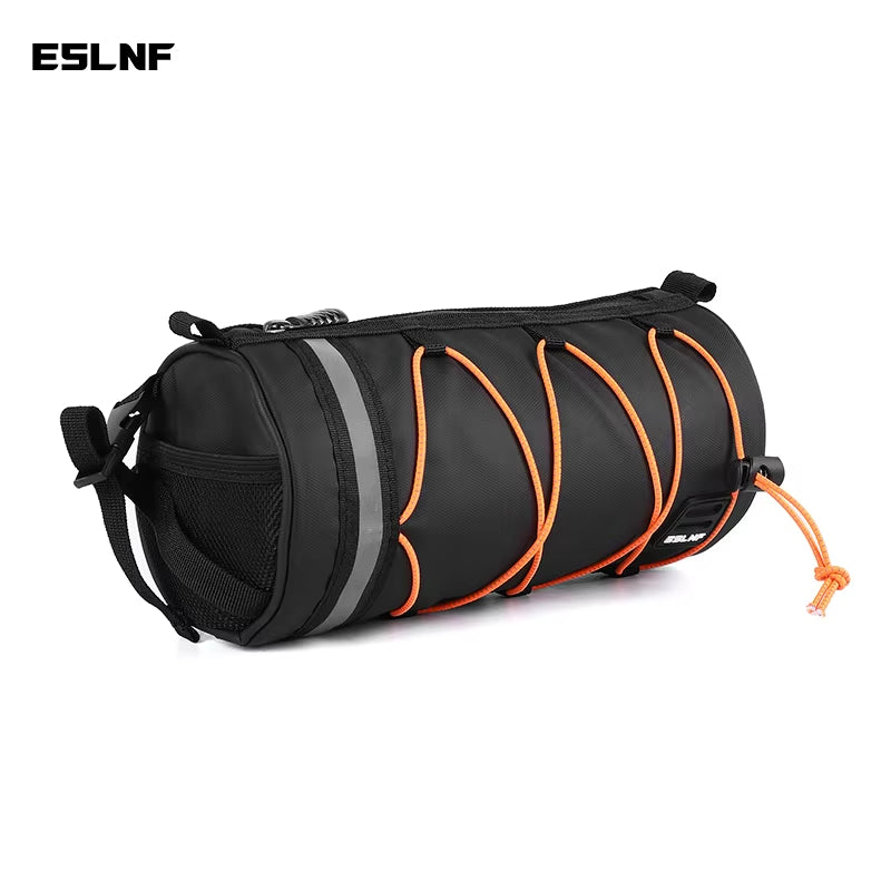 ESLNF Bicycle Front Tube Bag Rainproof Large Capacity Handlebar Bag Portable Shoulder Bag Multifunctional Reflection Bike Bag
