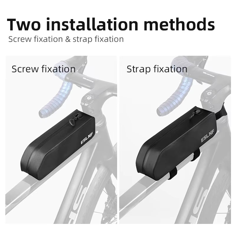 ESLNF Bicycle Front Beam Bag , Bike Large Capacity Hard Shell Waterproof Front Handlebar Pack