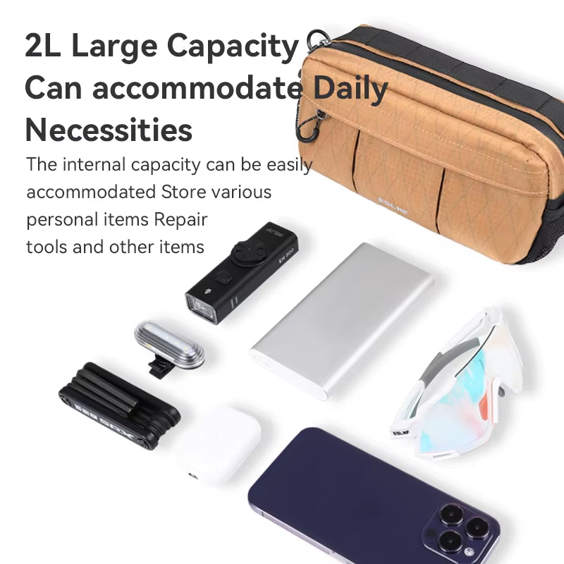 ESLNF Bicycle Handlebar Bike Bag BicyclePortable Bag Multifunction Shoulder Bag Bike Front Bag Accessories