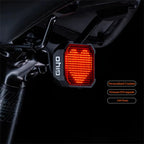 GIYO Bicycle Brake Sennsing Expression Rear Light，  Intelligent Taillight Use APP To Built Pattern