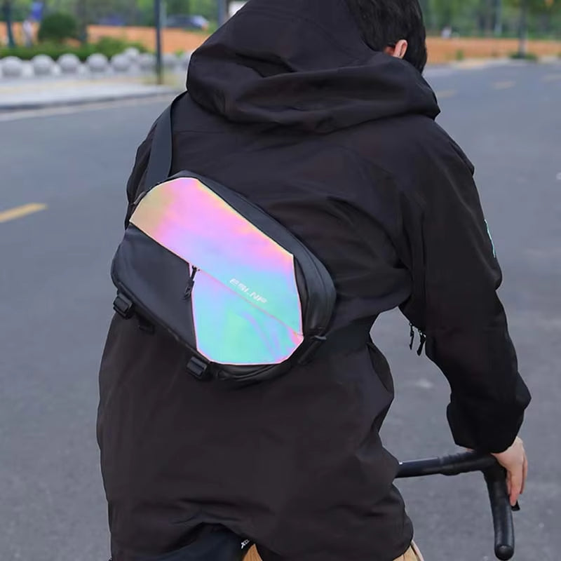 ESLNF Handlebar Bag Bicycle dazzling Bags Frame Pannier Bag Multifunction Portable Shoulder Bag