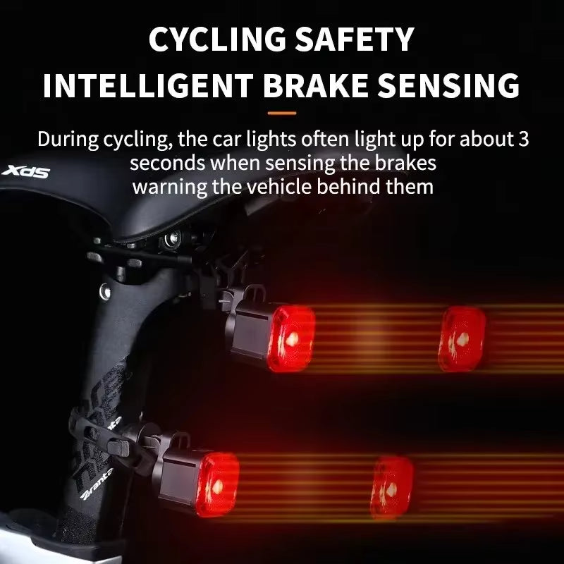 ESLNF Bicycle Tail Light with Brake Sensor - Waterproof