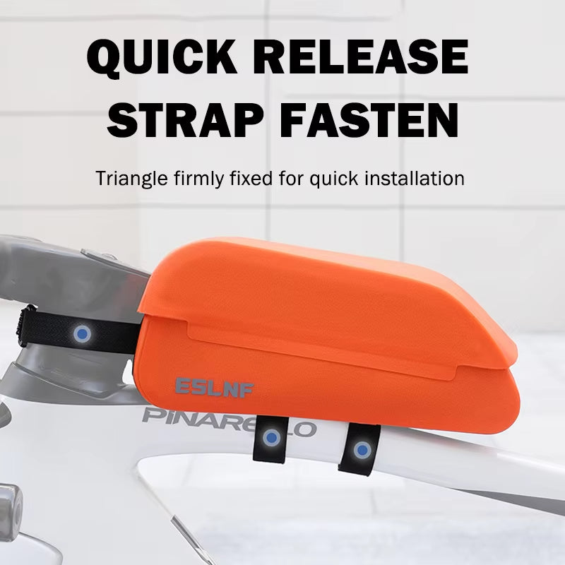 ESLNF Waterproof Flip Magnetic Bike Tube Bag Big Capacity Road Bicycle Frame Bag Wear-resistant MTB Storage Bag