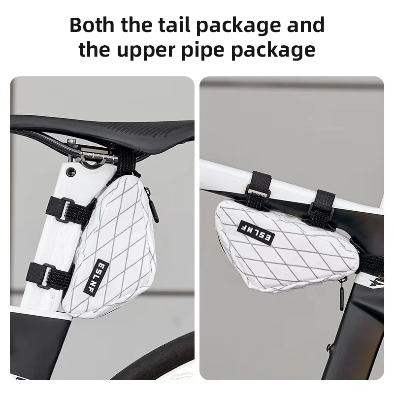 ESLNF Lightweight Bicycle bag ,Bicycle Frame Bag  Waterproof Bicycle Tail Bag