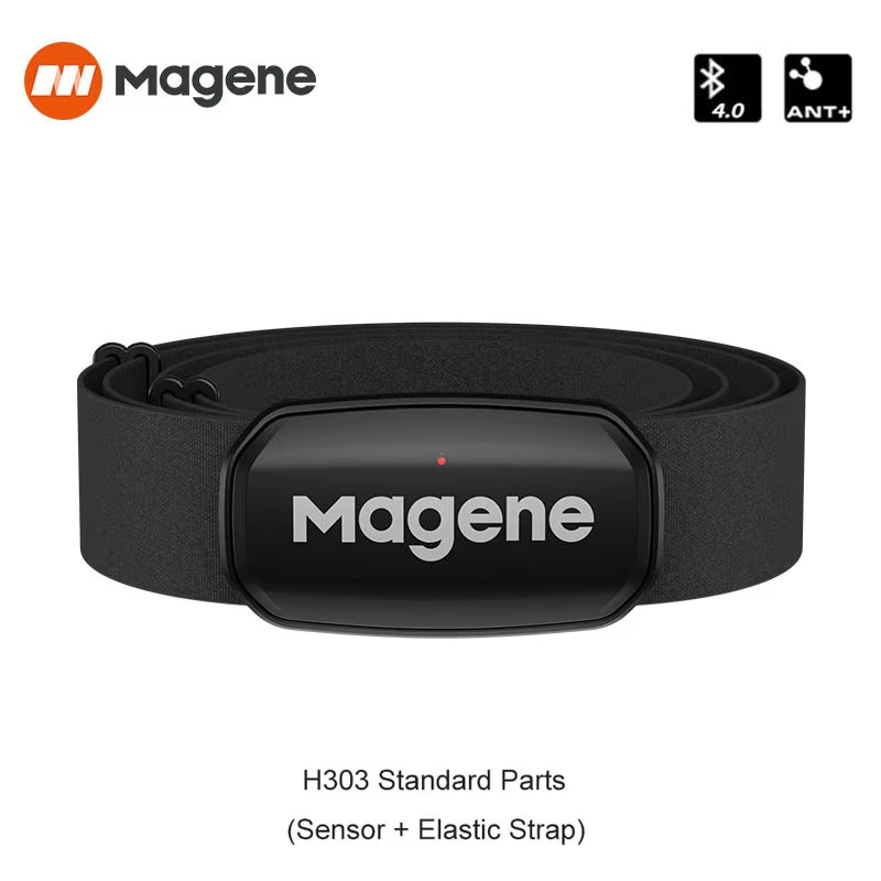 Magene H303 Heart Rate Monitor Mover Sensor Dual ANT Bluetooth With Chest Strap Cycling Computer Bike Wahoo Garmin Sports