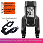 GPS Bike Computer Headlight Speedometer Horn Lamp,3 in 1 Multifunctional Bicycle Front Lamp Cycling Computer