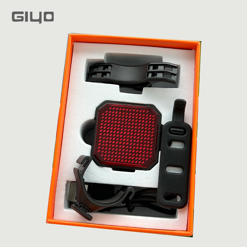 GIYO Bicycle Brake Sennsing Expression Rear Light，  Intelligent Taillight Use APP To Built Pattern