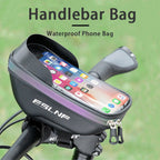 ESLNF Bicycle Storage Bag EVA Hard Shell Waterproof Handlebar Bag MTB Bag Mobile Phone Bag Bicycle Bag Riding Equipment