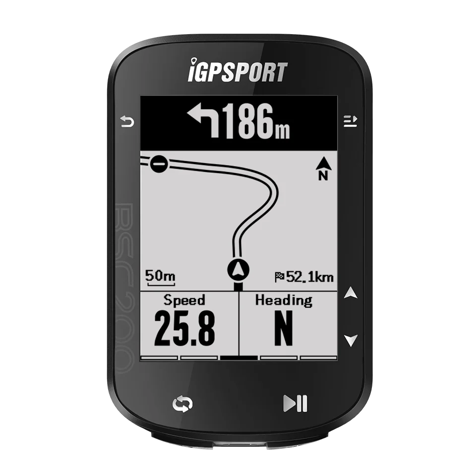 IGPSPORT BSC200 GPS Bicycle Computer Cycling Odometer Wireless Speedometer Route Navigation ANT + Bluetooth5.0