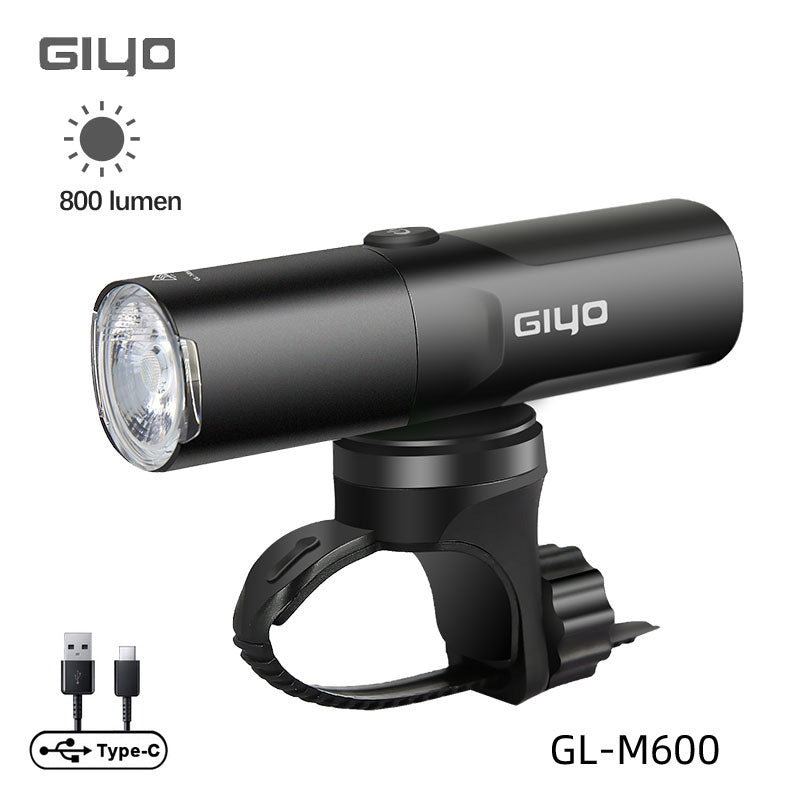 GIYO  Bicycle Front Lighting 400LM -1500LM Rotatable Lens USB Charge IP66 Waterproof Anti-Glare