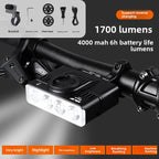 ESLNF Bicycle Light, Integrated Aero Road Handlebar Aero Road Bike Mounted Headlight