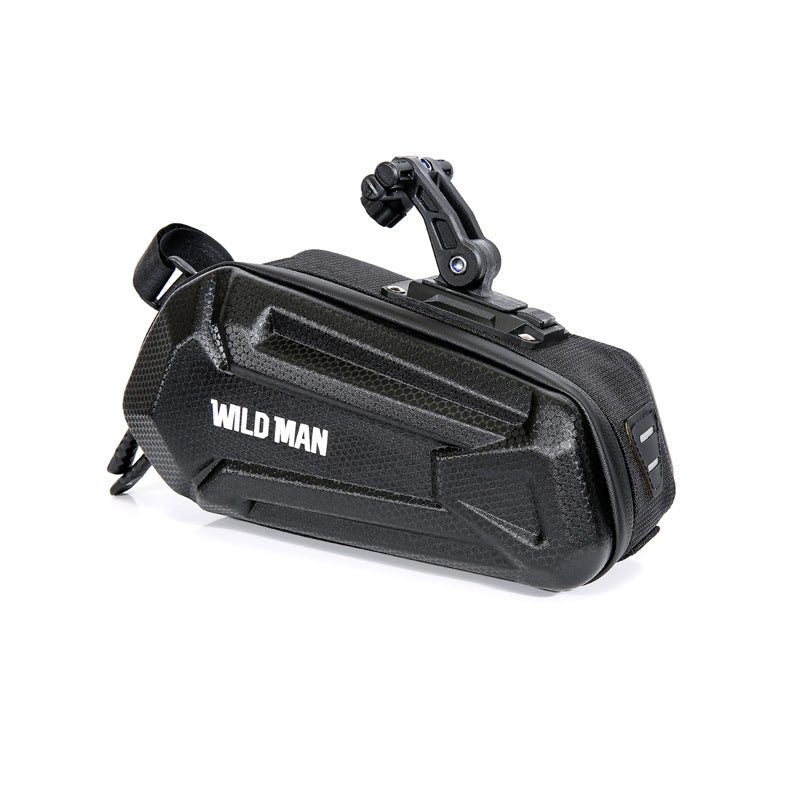 WILD MAN Bicycle Tail bBag, Road Bike Hard Shell Saddle Bag, Mountain Bike Riding Rear Bag Riding Equipment
