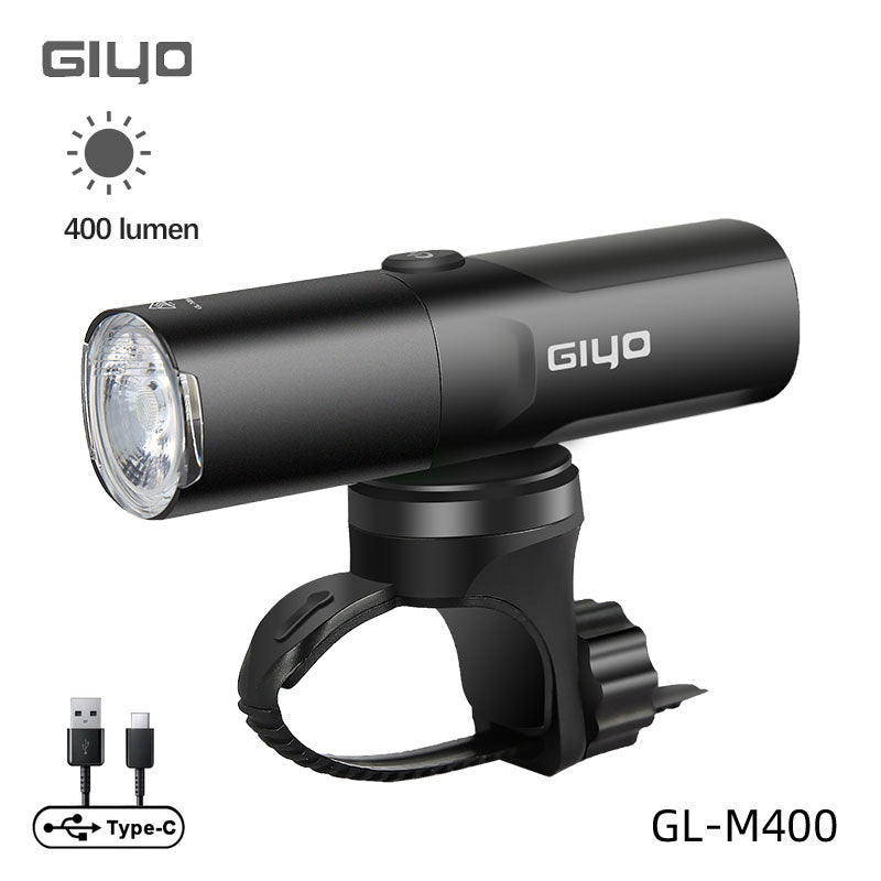 GIYO  Bicycle Front Lighting 400LM -1500LM Rotatable Lens USB Charge IP66 Waterproof Anti-Glare