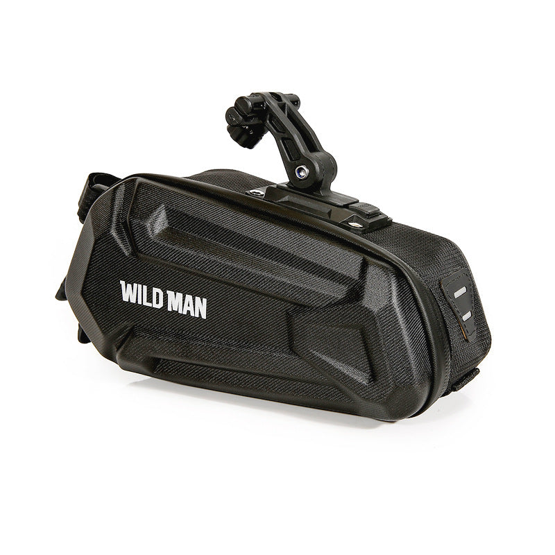 WILD MAN Bicycle Tail bBag, Road Bike Hard Shell Saddle Bag, Mountain Bike Riding Rear Bag Riding Equipment