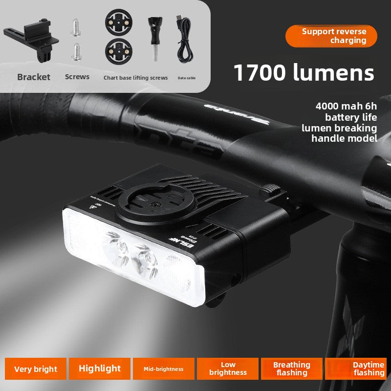 ESLNF Bicycle Light, Integrated Aero Road Handlebar Aero Road Bike Mounted Headlight