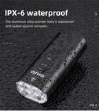 GIYO Bicycle lights 2000LM Bicycle Headlight ,IPX6 Waterproof , Front Light 6 Gear Mode 4800mAh USB Charing