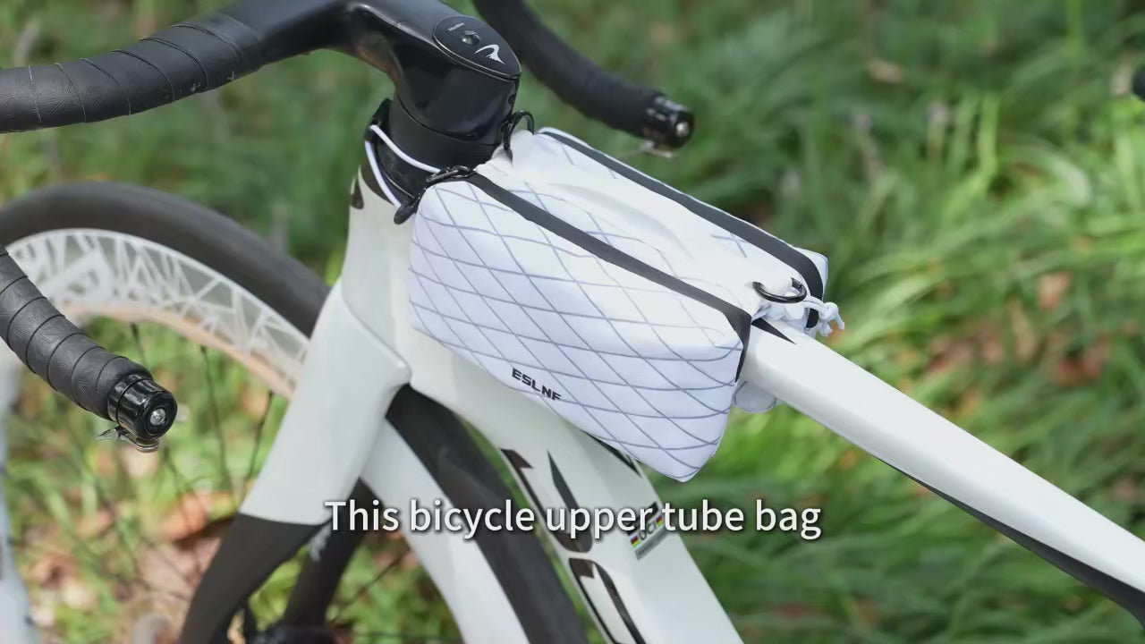 ESLNF Bike Bag Top Tube Bag Floating Installation Method Cycling Saddlebags Large Capacity Bicycle Bag