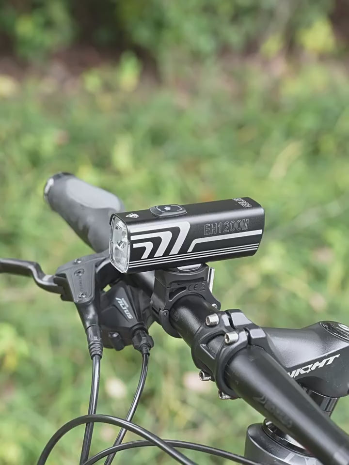 ESLNF 1200 Lumens Bike Headlight ，Highlight Aluminum Alloy Bicycle Front Light
