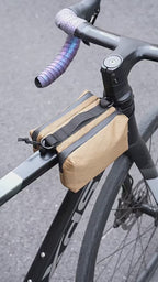 ESLNF Waterproof Bike Top Tube & Front Frame Bag for Road/MTB Bikes, Convertible Saddle Crossbody Pack with Reflective Strips