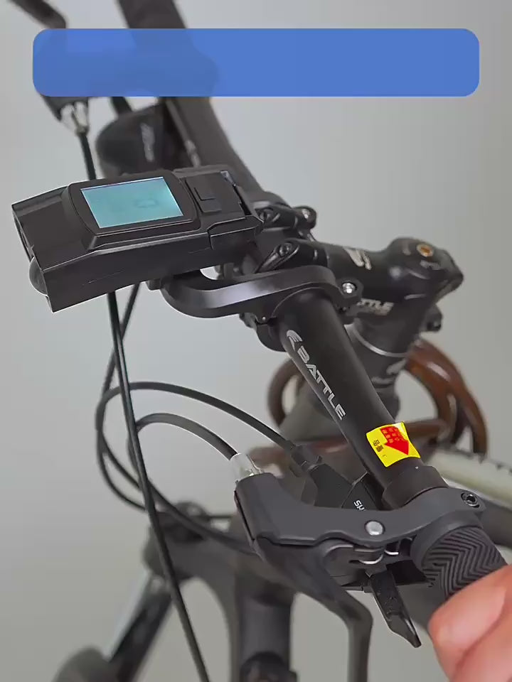 GPS Bike Computer Headlight Speedometer Horn Lamp,3 in 1 Multifunctional Bicycle Front Lamp Cycling Computer
