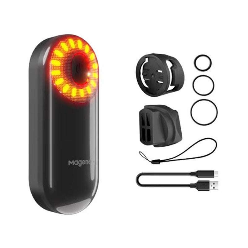 Magene Radar Bike Tail Light L508 Bicycle Rear Brake Sensing Lamp Saddle Seatpost ChargingEbike Waterproof LED Cycling Taillight